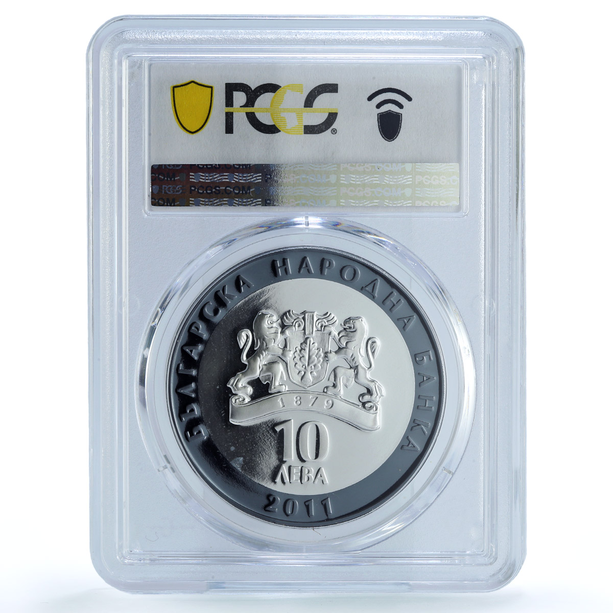 Bulgaria 10 leva Singer Ghena Dimitrova Music Gilt PR67 PCGS silver coin 2011 Bulgaria 10 leva Singer Ghena Dimitrova Music Gilt PR67 PCGS silver coin 2011