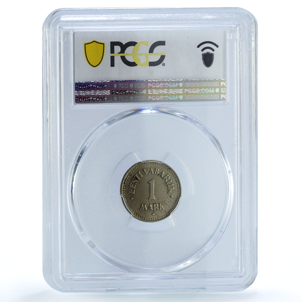 Estonia 1 mark Regular Coinage Lions Arms KM-1a MS63 PCGS NiBronze coin 1924 Estonia 1 mark Regular Coinage Lions Arms KM-1a MS63 PCGS NiBronze coin 1924
