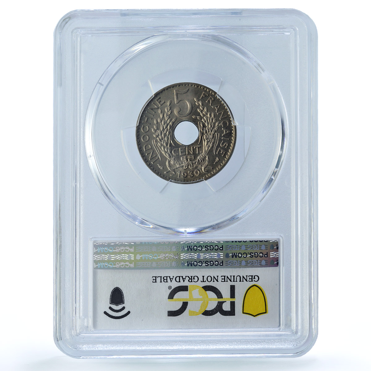 France French Indochina 5 cents Republic Coinage KM-18 UNC PCGS CuNi coin 1930 France French Indochina 5 cents Republic Coinage KM-18 UNC PCGS CuNi coin 1930