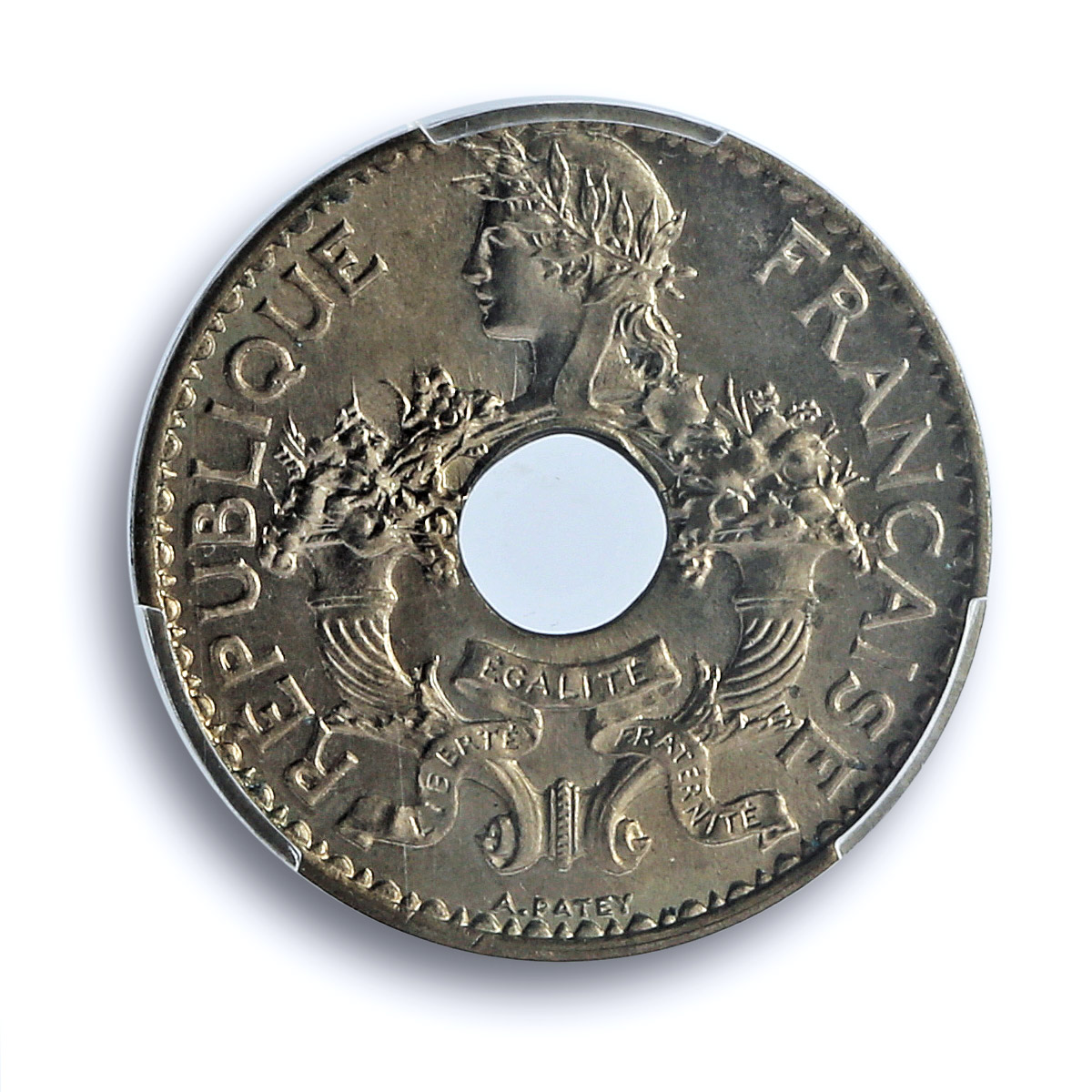 France French Indochina 5 cents Republic Coinage KM-18 UNC PCGS CuNi coin 1930 France French Indochina 5 cents Republic Coinage KM-18 UNC PCGS CuNi coin 1930