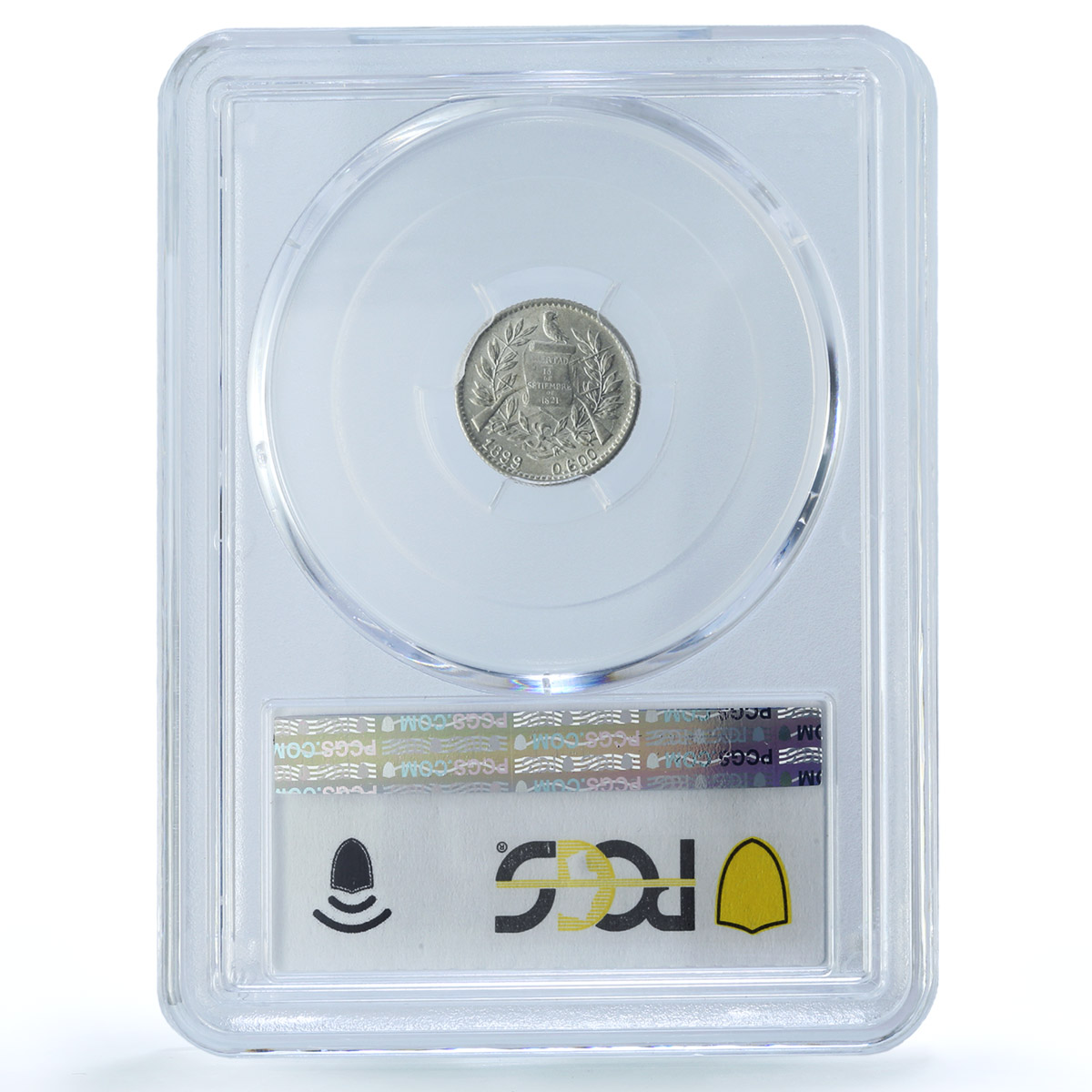 Guatemala 1/2 real Republic Coinage Liberty Libertad MS63 PCGS silver coin 1899