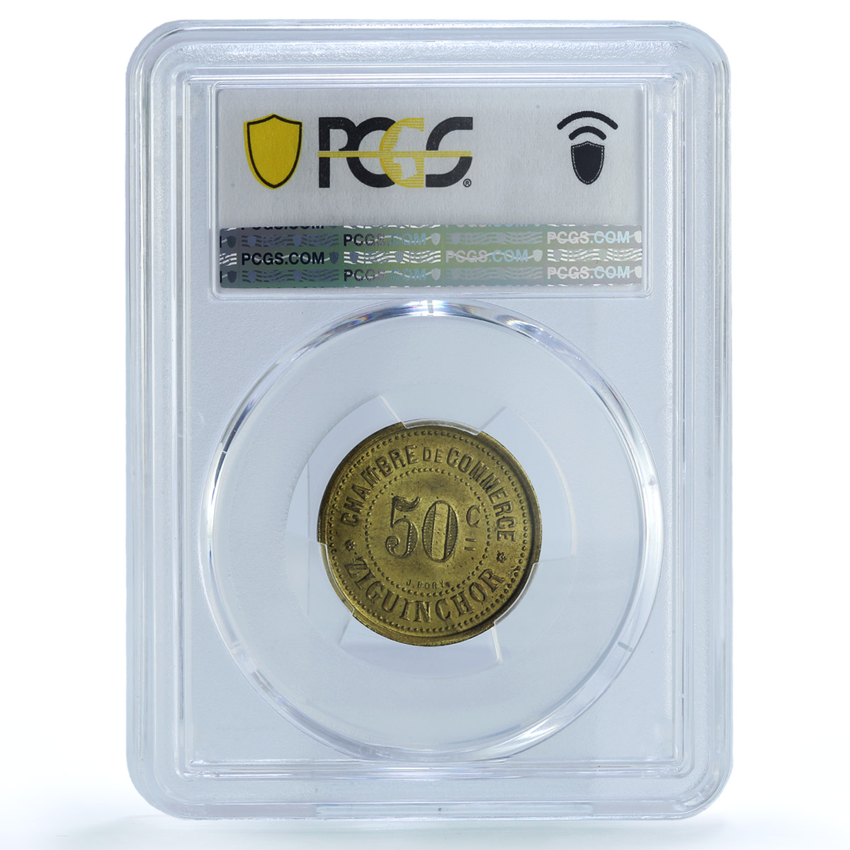 Senegal 50 centimes Ziguinchor Coinage Palm Tree MS64 PCGS brass coin 1921 Senegal 50 centimes Ziguinchor Coinage Palm Tree MS64 PCGS brass coin 1921
