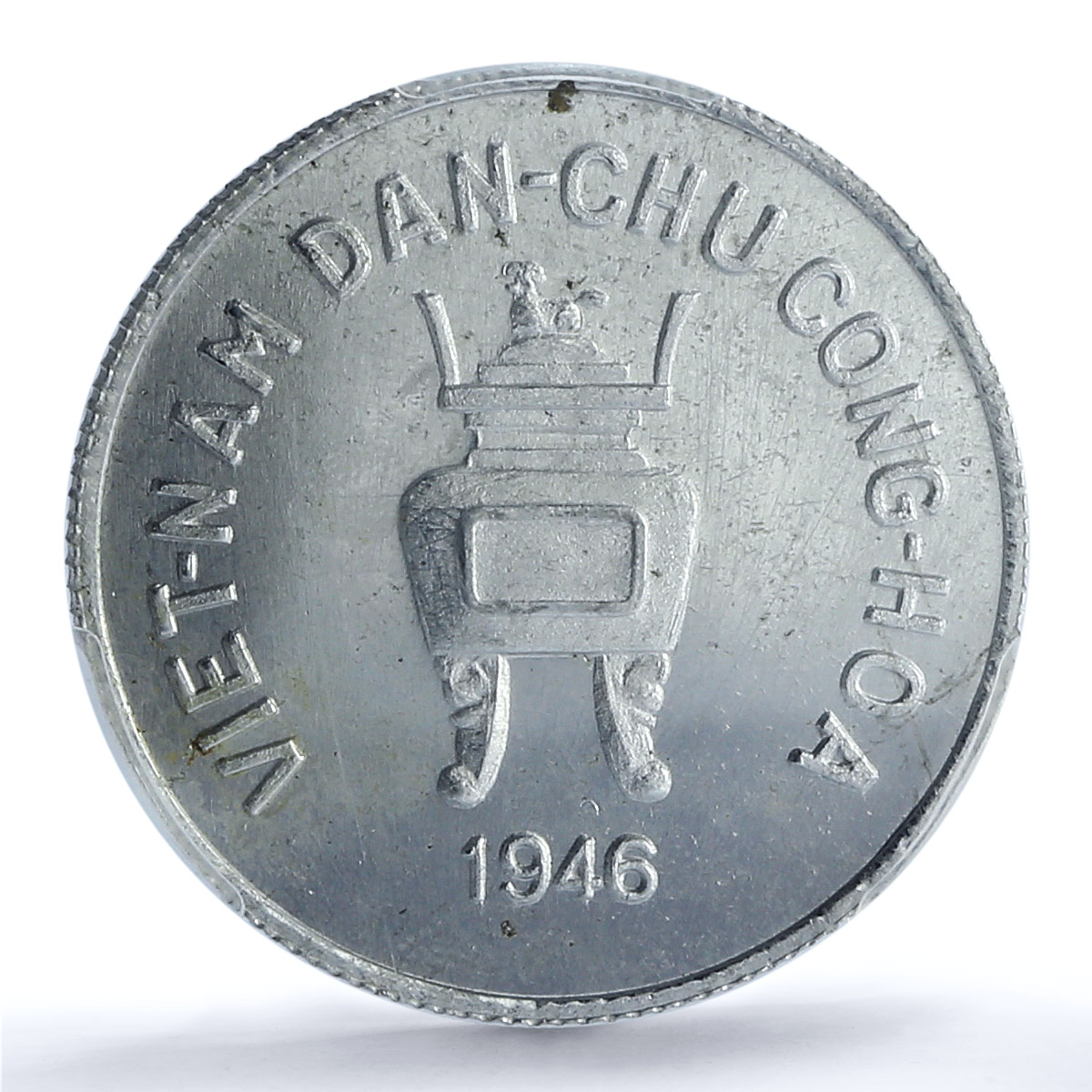 Vietnam 5 hao Republic Coinage Value Raised KM-2.2 MS64 PCGS aluminum coin 1946 Vietnam 5 hao Republic Coinage Value Raised KM-2.2 MS64 PCGS aluminum coin 1946