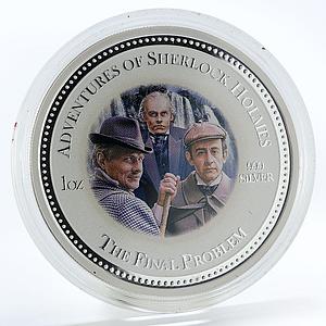 Cook Islands 2 dollars Sherlock Holmes The Final Problem silver coin 2007