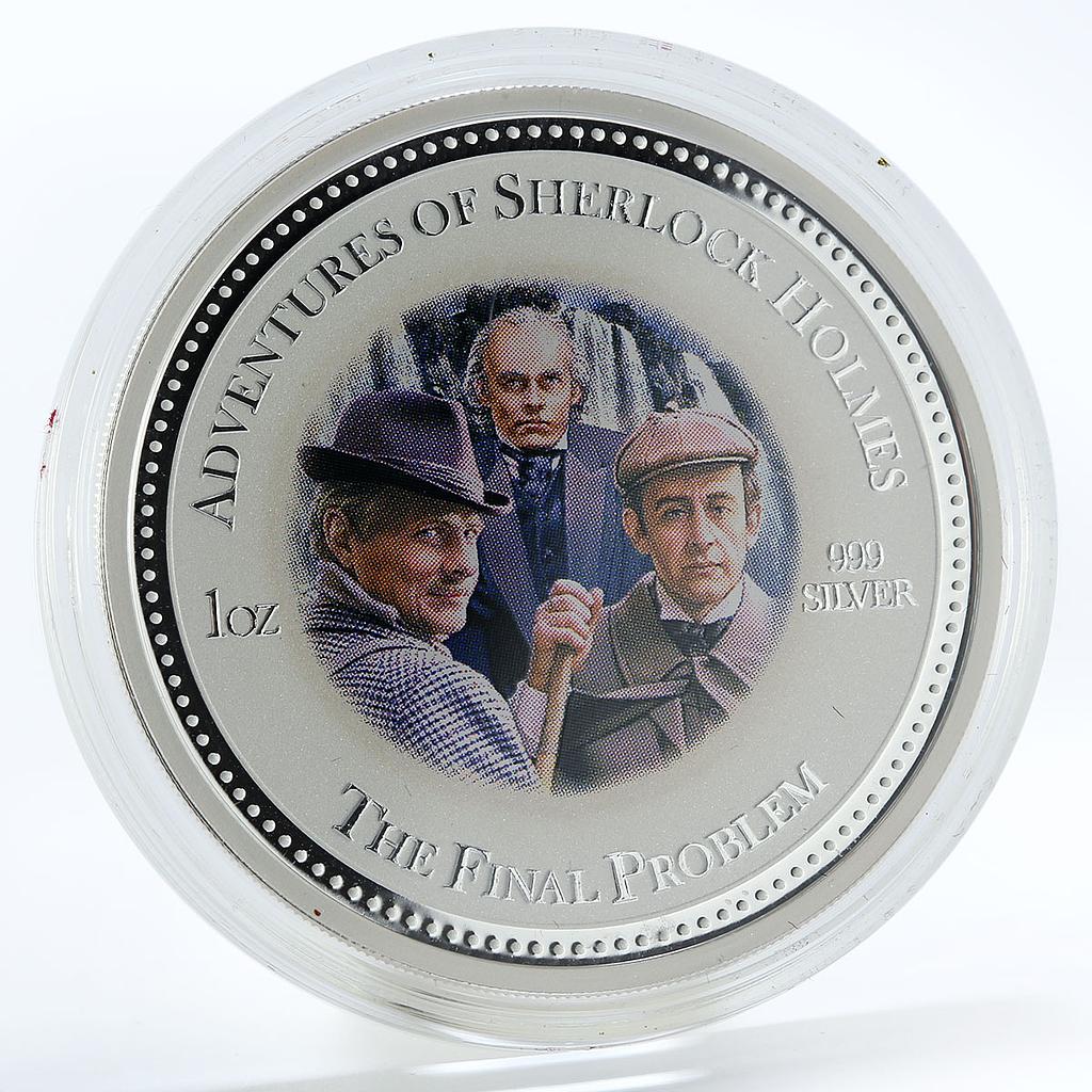 Cook Islands 2 dollars Sherlock Holmes The Final Problem silver coin 2007