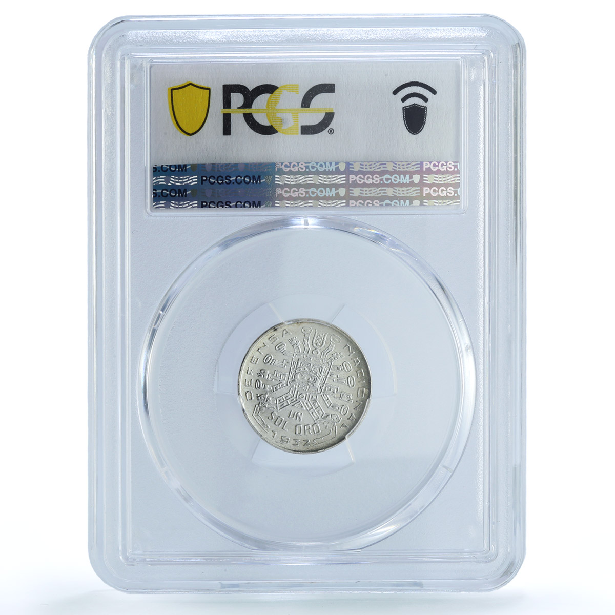Peru 1 sol Republic Coinage National Defence Indian MS64 PCGS silver coin 1932