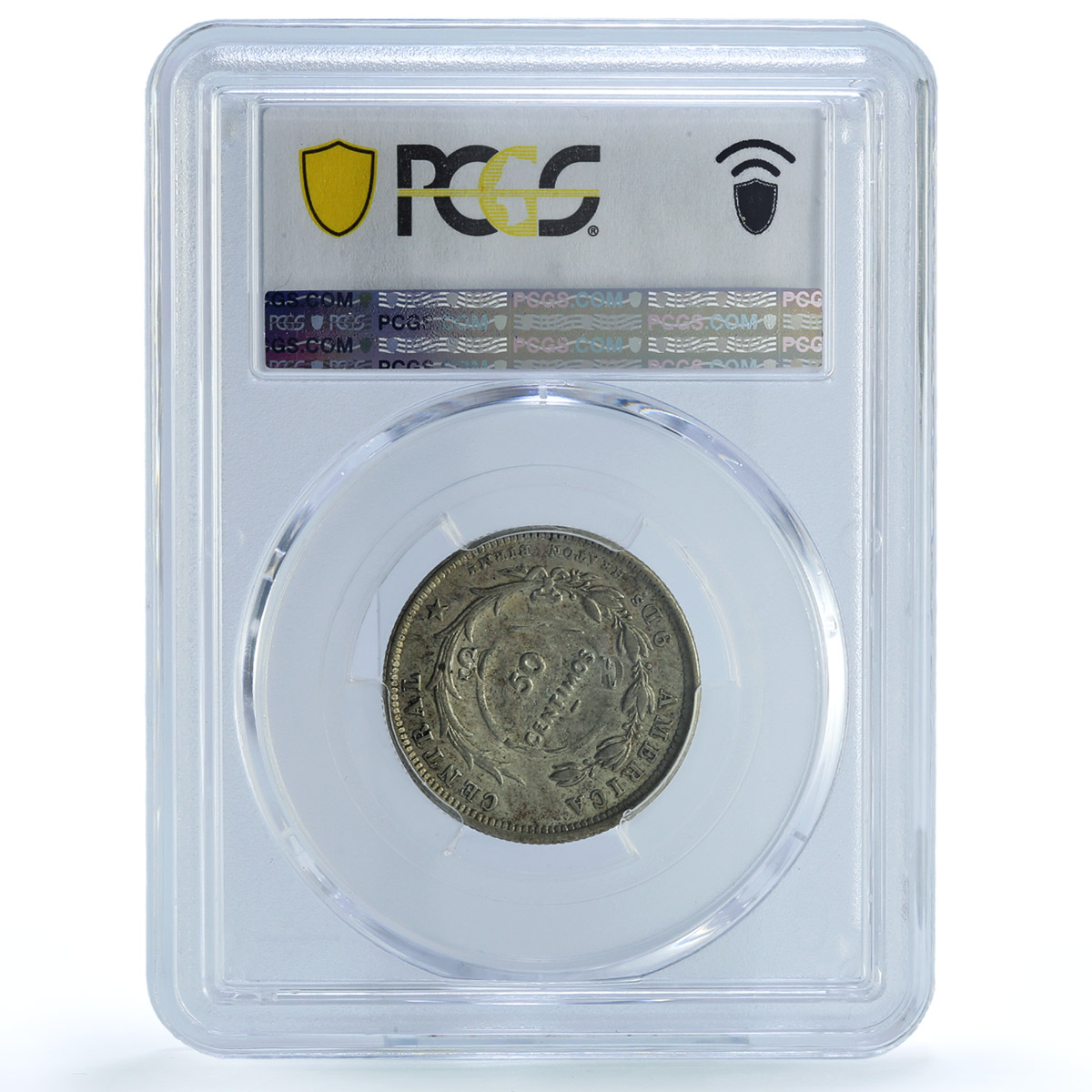 Costa Rica 50 centimos Regular Coinage "1923" KM-159 AU53 PCGS silver coin 1893 Costa Rica 50 centimos Regular Coinage "1923" KM-159 AU53 PCGS silver coin 1893