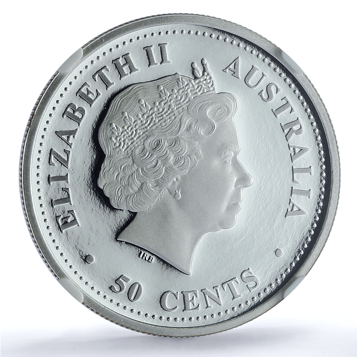 Australia 50 cents Year Snake KM-535 Lunar Series 1 PF 70 NGC silver coin 2001 Australia 50 cents Year Snake KM-535 Lunar Series 1 PF 70 NGC silver coin 2001