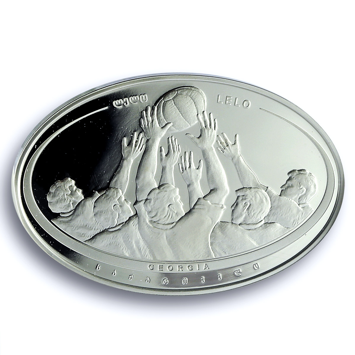 Georgia 5 lari Rugby World Cup KM-118 Sports PF 70 NGC silver coin 2019 Georgia 5 lari Rugby World Cup KM-118 Sports PF 70 NGC silver coin 2019