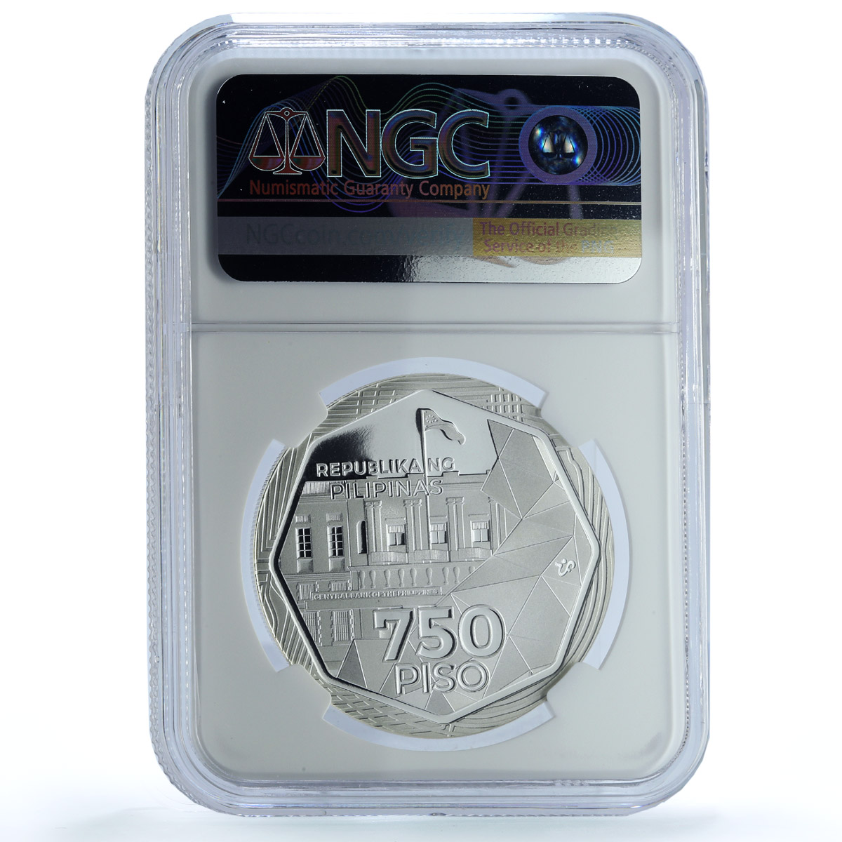Philippines 750 piso Central Banking Anniversary PL 65 PCGS silver coin 2024