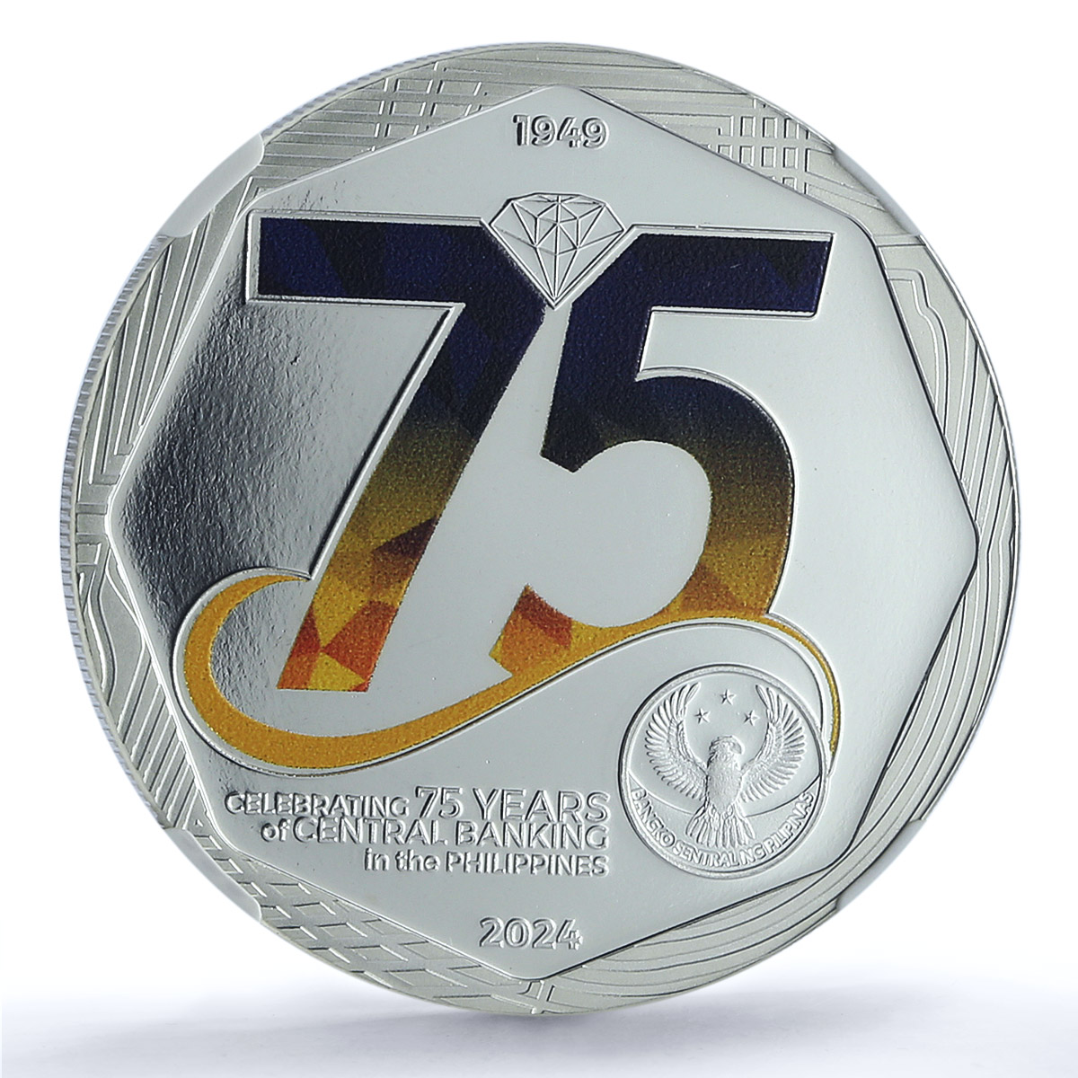 Philippines 750 piso Central Banking Anniversary PL 65 PCGS silver coin 2024