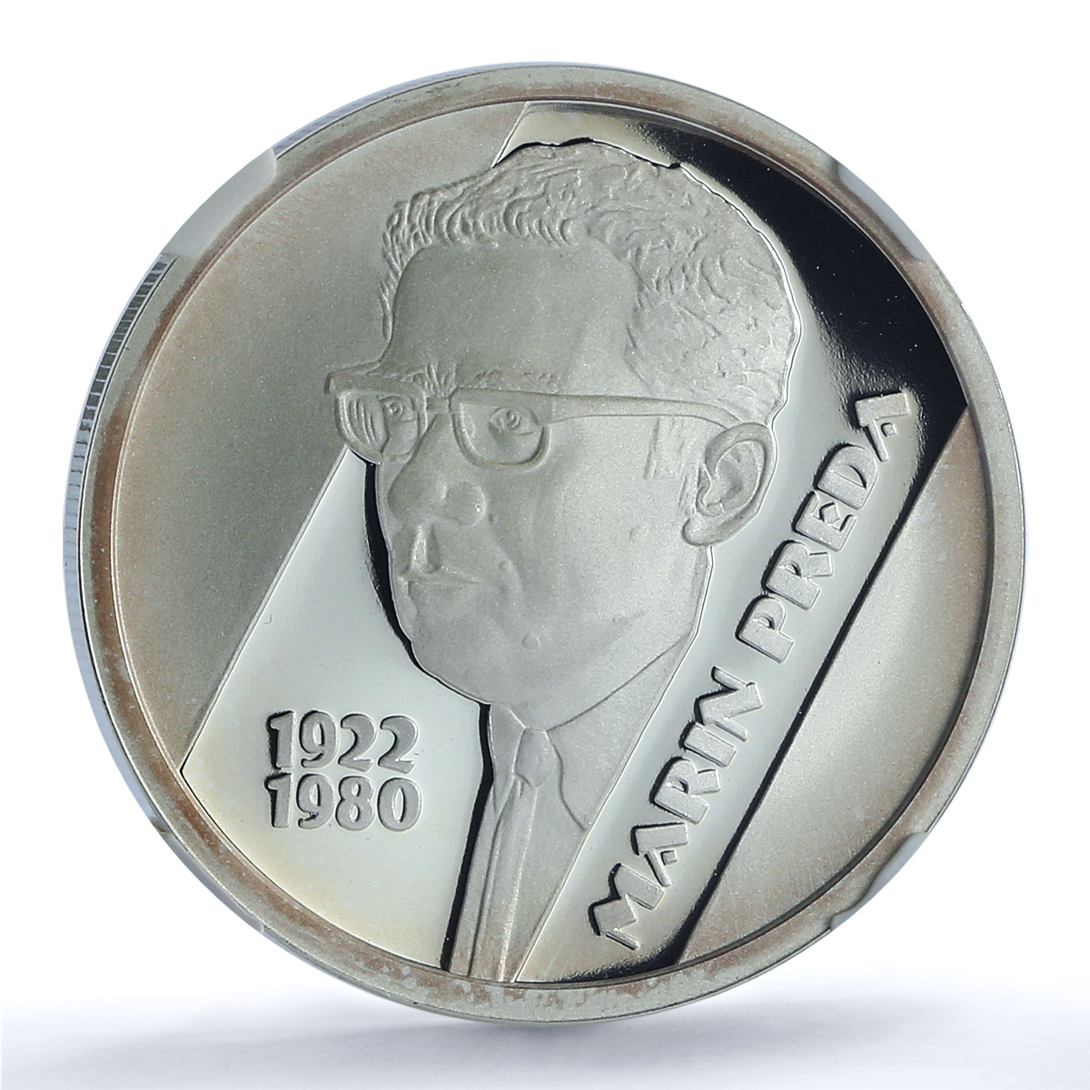 Romania 10 lei Marin Preda KM-305 Literature Writer PF 69 NGC silver coin 2012 Romania 10 lei Marin Preda KM-305 Literature Writer PF 69 NGC silver coin 2012