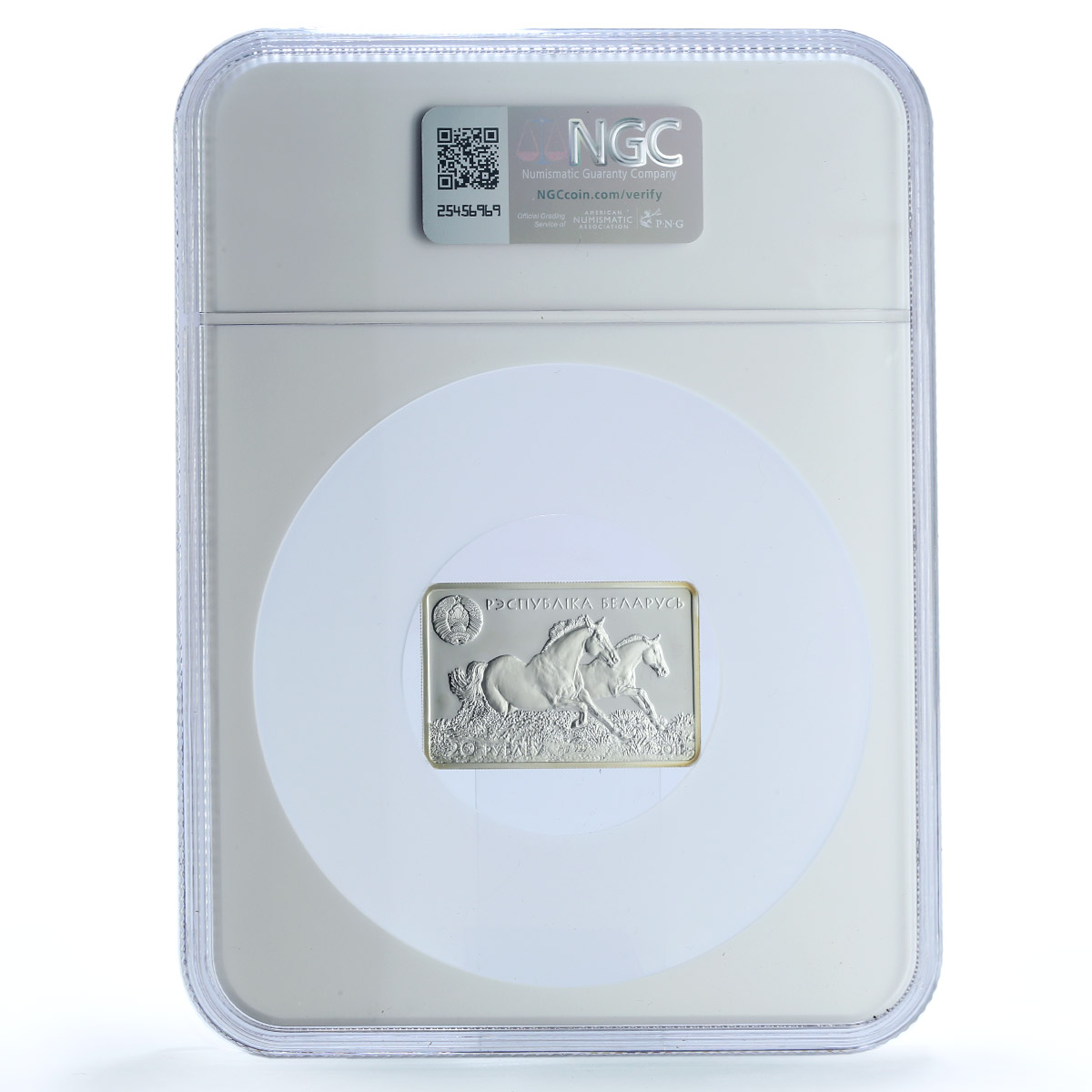 Belarus 20 roubles Akhal Teke Horses KM-383 Fauna Art PF 69 NGC silver coin 2011 Belarus 20 roubles Akhal Teke Horses KM-383 Fauna Art PF 69 NGC silver coin 2011