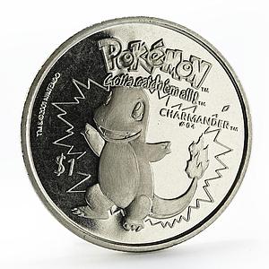 Niue 1 dollar Pokemon Charmander copper-nickel coin 2001