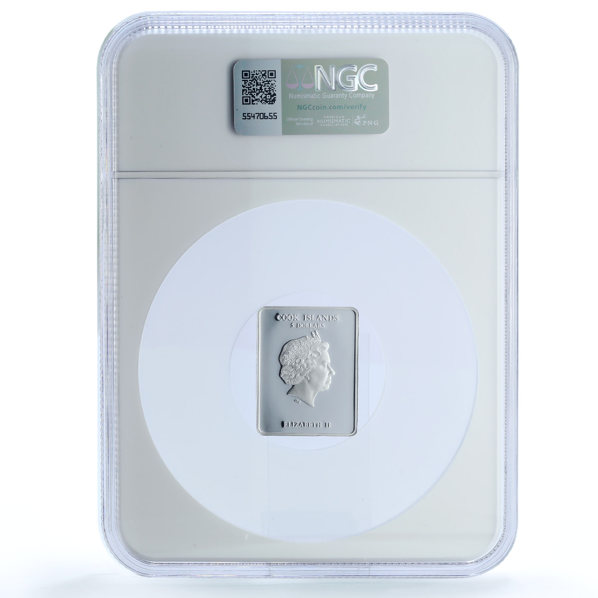 Cook Islands 5 dollars St. Anastasia KM-2086 Religion PF 70 NGC silver coin 2013