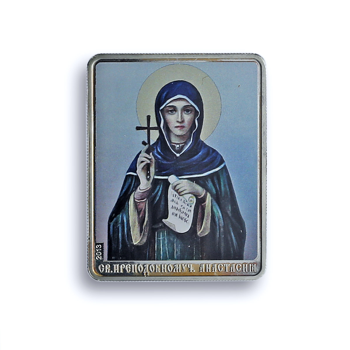 Cook Islands 5 dollars St. Anastasia KM-2086 Religion PF 70 NGC silver coin 2013