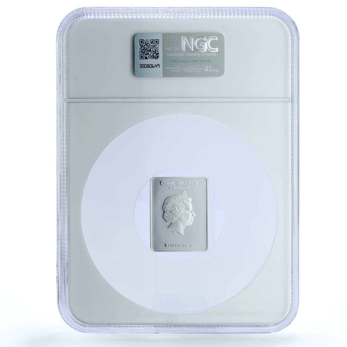 Cook Islands 5 dollars St. Peter KM-2087 Religion PF 68 NGC silver coin 2013