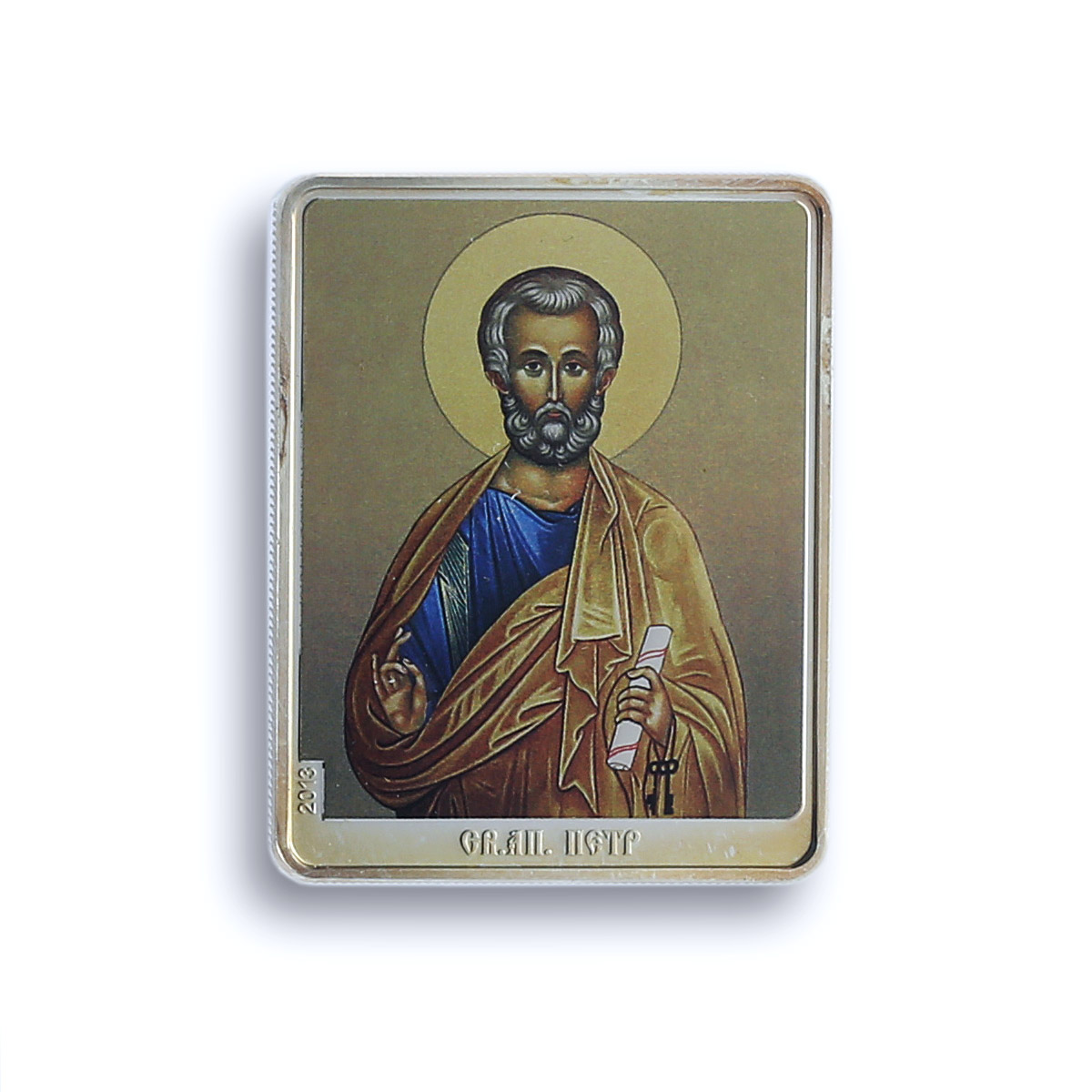 Cook Islands 5 dollars St. Peter KM-2087 Religion PF 68 NGC silver coin 2013