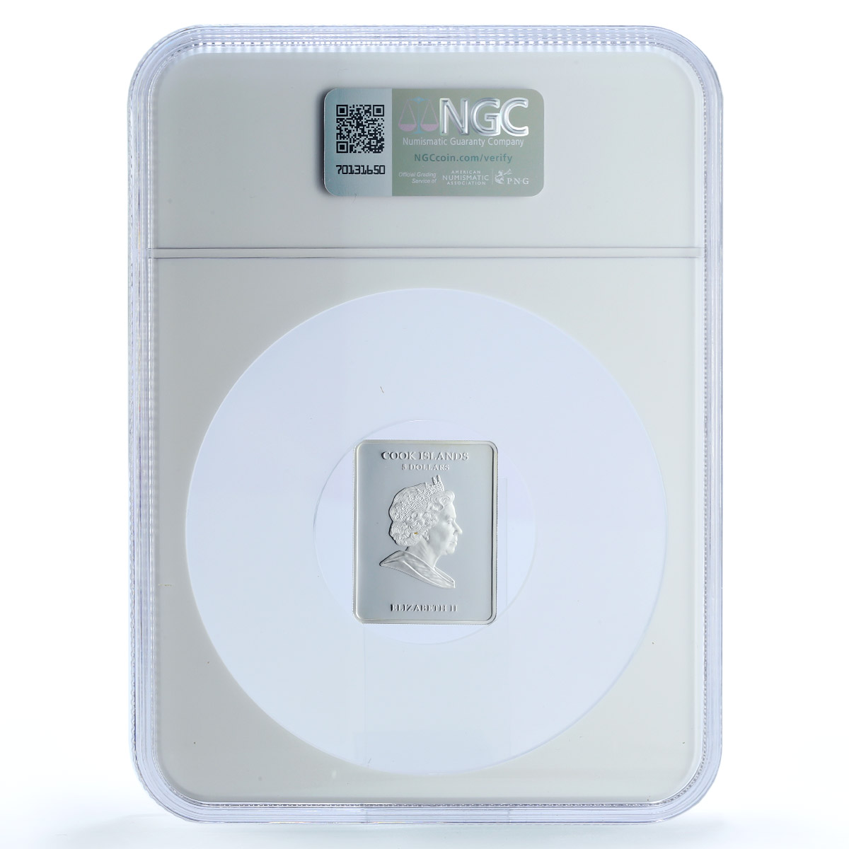 Cook Islands 5 dollars St. Andrew Religion Saints PF 69 NGC silver coin 2011