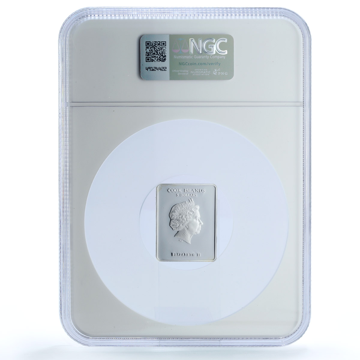 Cook Islands 5 dollars St. Dmitrii KM-2000 Religion PF 69 NGC silver coin 2012