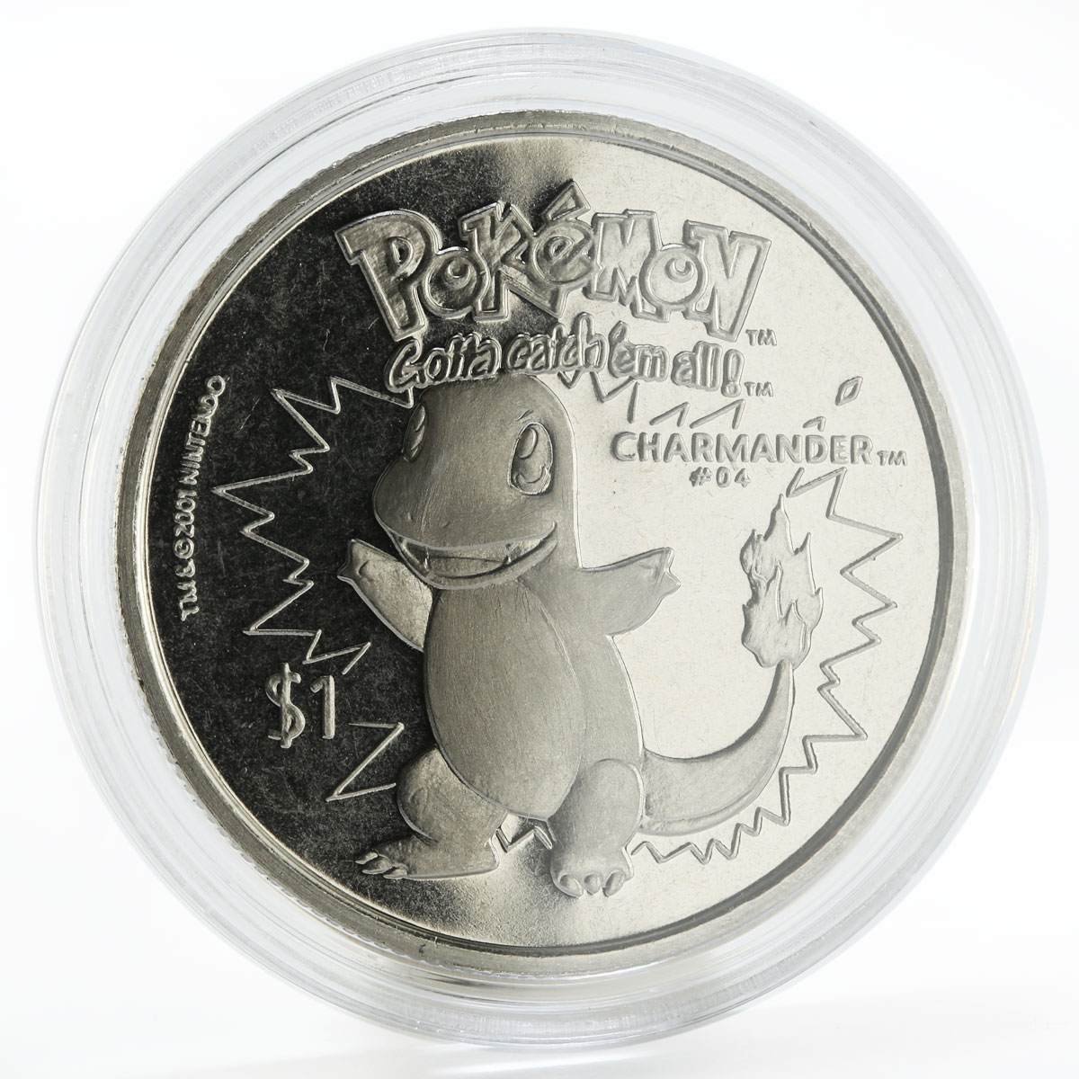 Niue 1 dollar Pokemon Charmander copper-nickel coin 2001