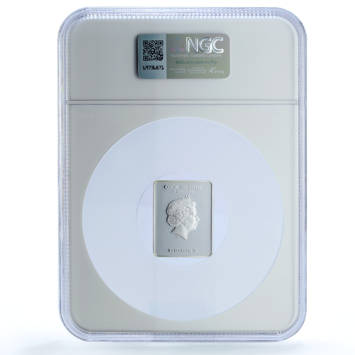 Cook Islands 5 dollars St. Alexander Nevsky Religion PF 69 NGC silver coin 2011