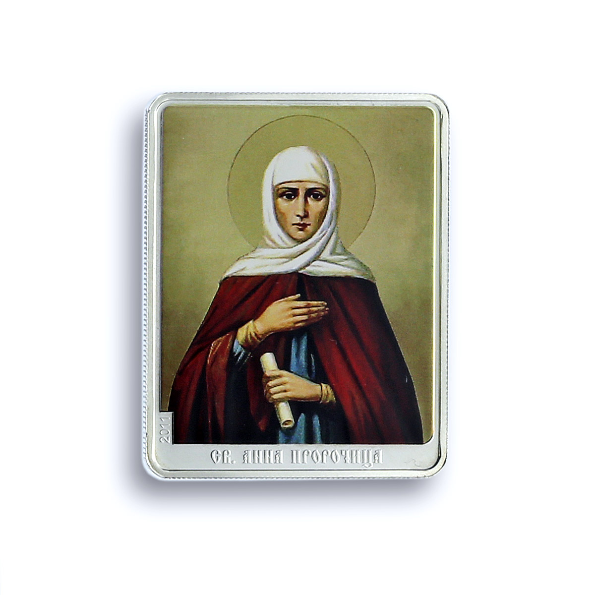 Cook Islands 5 dollars St. Anna Prophetess Religion PF 70 NGC silver coin 2011