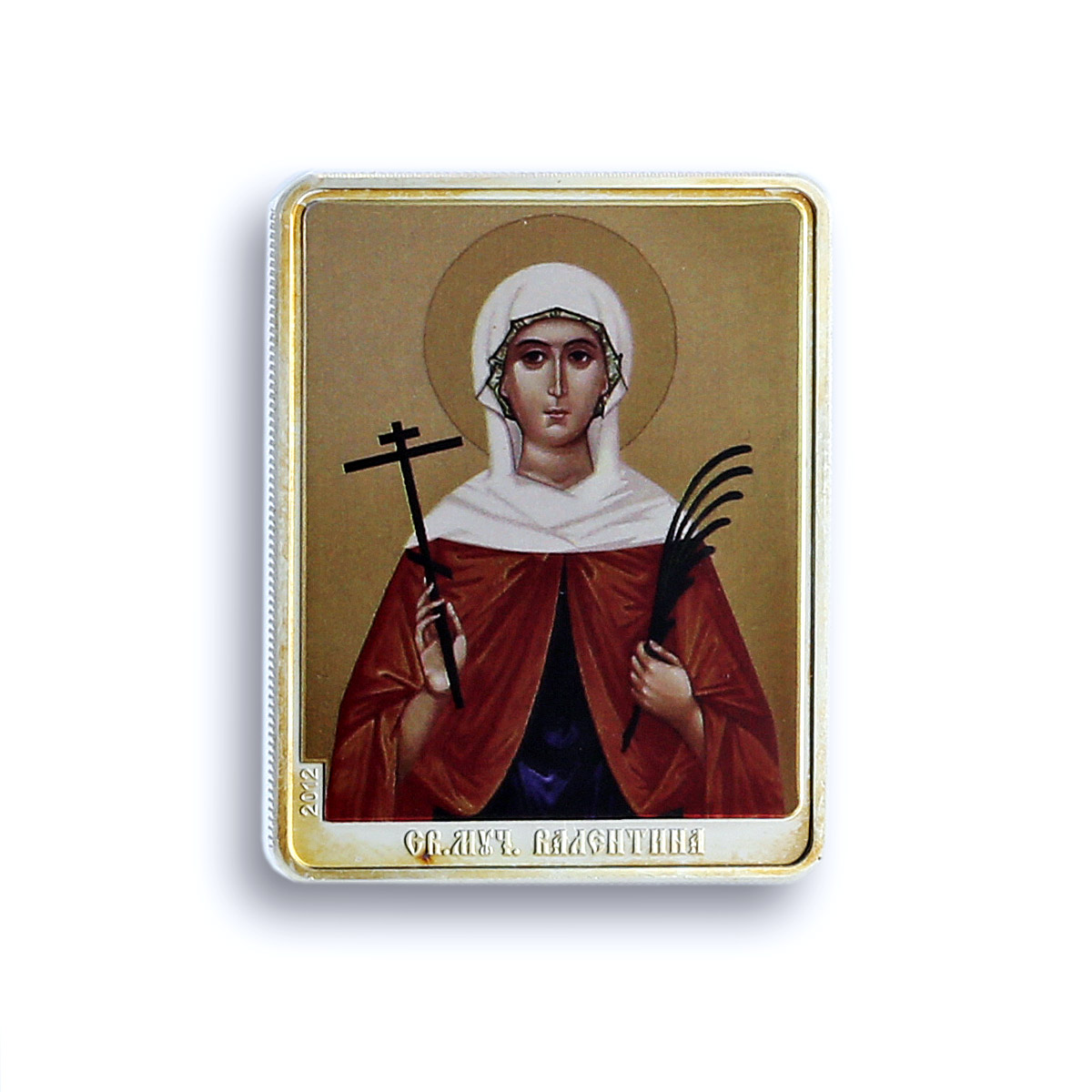 Cook Islands 5 dollars St. Valentina KM-2003 Religion PF 67 NGC silver coin 2012