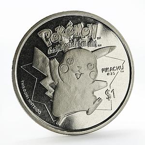 Niue 1 dollar Pokemon Pikachu copper-nickel coin 2001