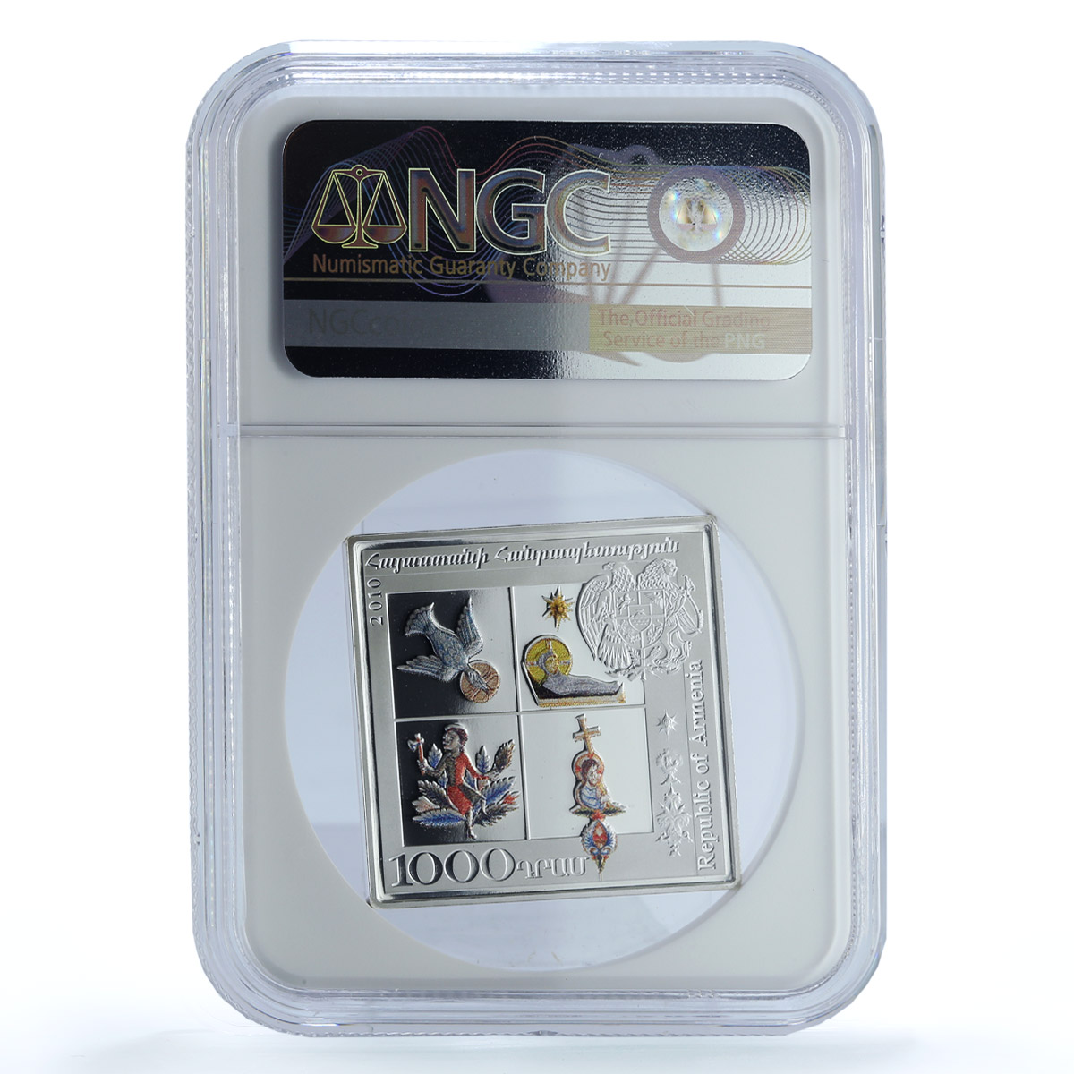 Armenia 1000 dram Ascension KM-269 Religion Art PF 69 NGC silver coin 2010 Armenia 1000 dram Ascension KM-269 Religion Art PF 69 NGC silver coin 2010
