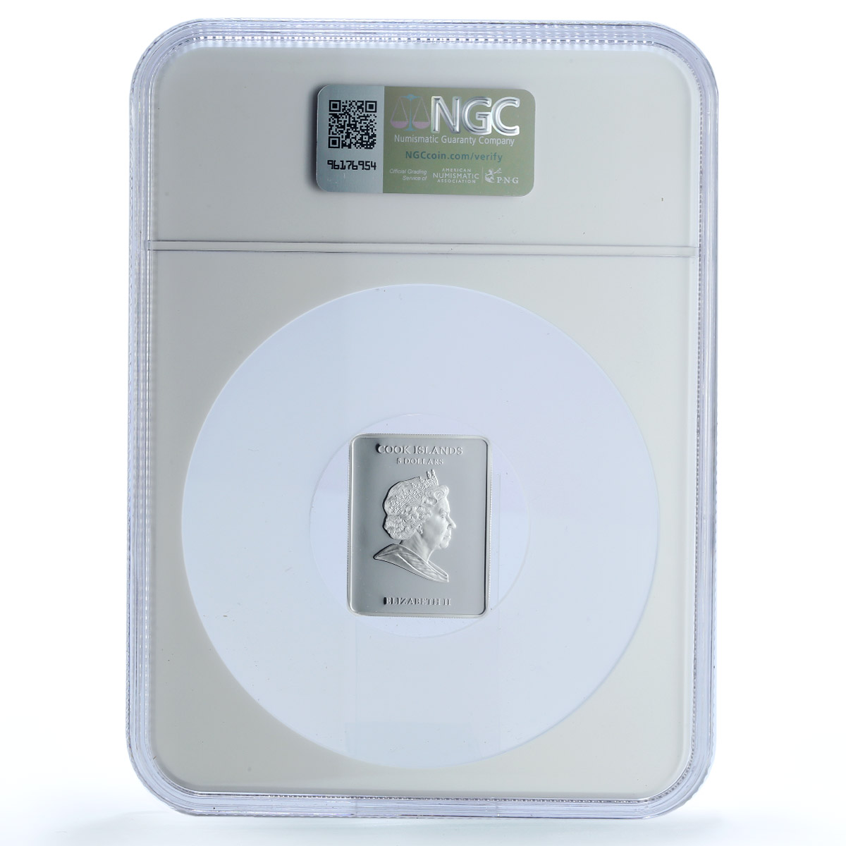 Cook Islands 5 dollars St. Catherine KM-1355 Religion PF 69 NGC silver coin 2011