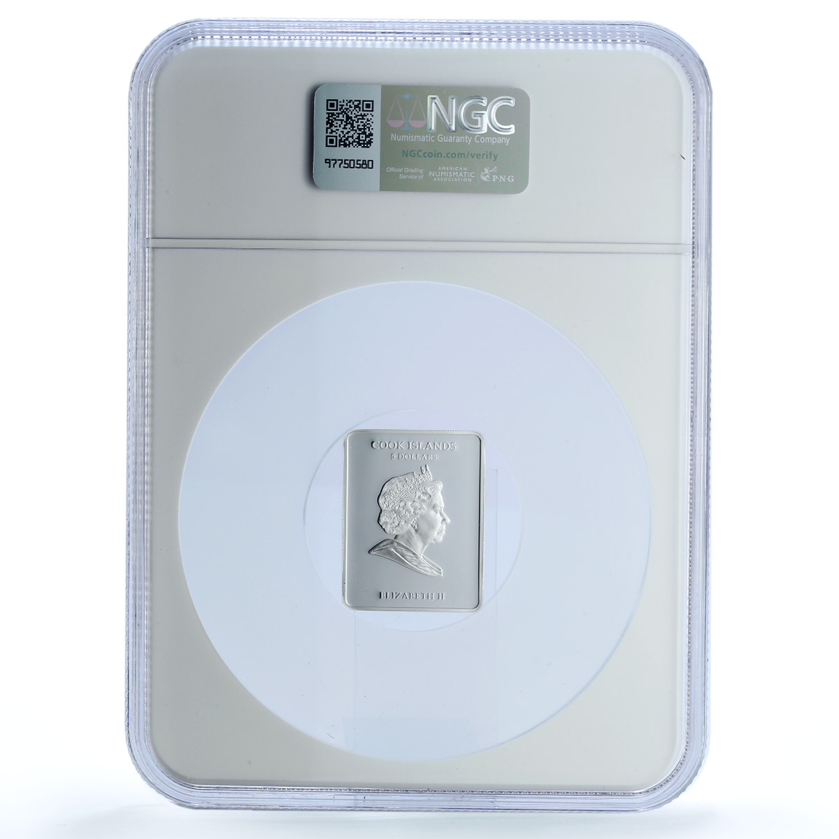 Cook Islands 5 dollars Mary Magalene KM-1353 Religion PF 69 NGC silver coin 2011