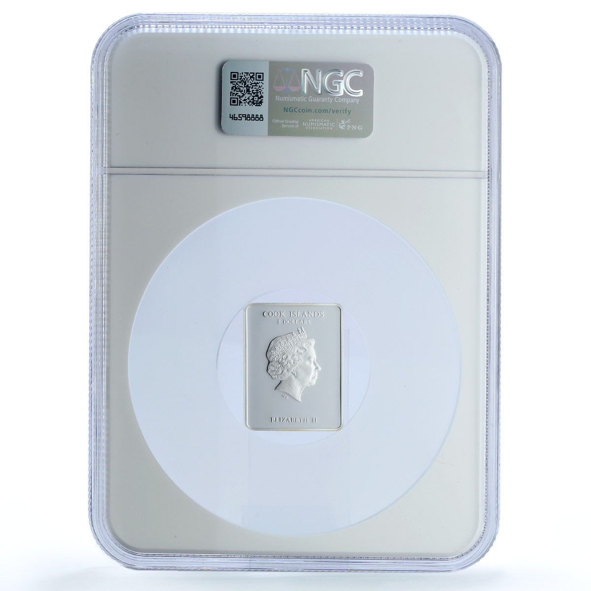 Cook Islands 5 dollars St. Igor Religion Saints PF 70 NGC silver coin 2011