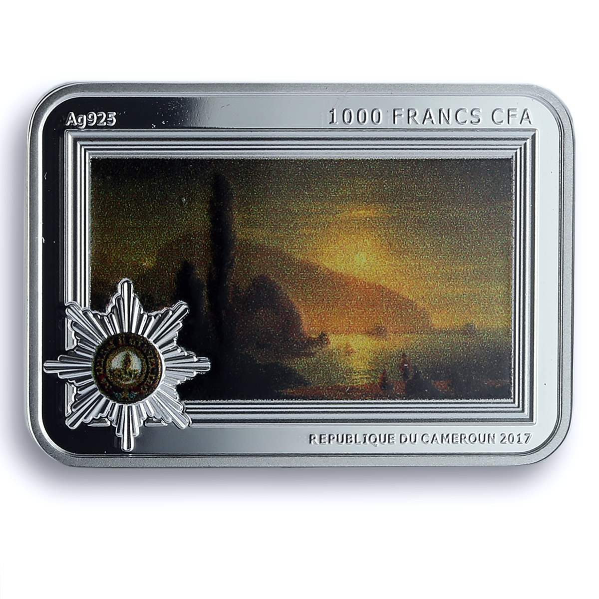 Cameroon 1000 francs Aivazovsky Art Painter Ship PF 70 NGC silver coin 2017 Cameroon 1000 francs Aivazovsky Art Painter Ship PF 70 NGC silver coin 2017