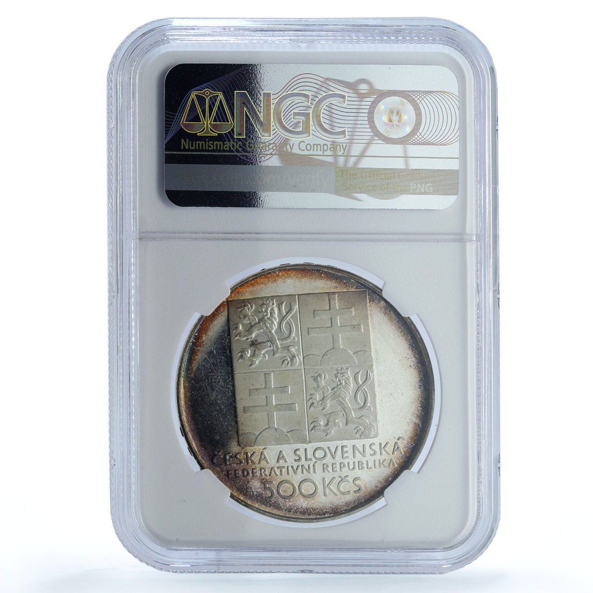 Czechoslovakia 500 korun Tennis KM-164 Sports PF 63 NGC silver coin 1993 Czechoslovakia 500 korun Tennis KM-164 Sports PF 63 NGC silver coin 1993