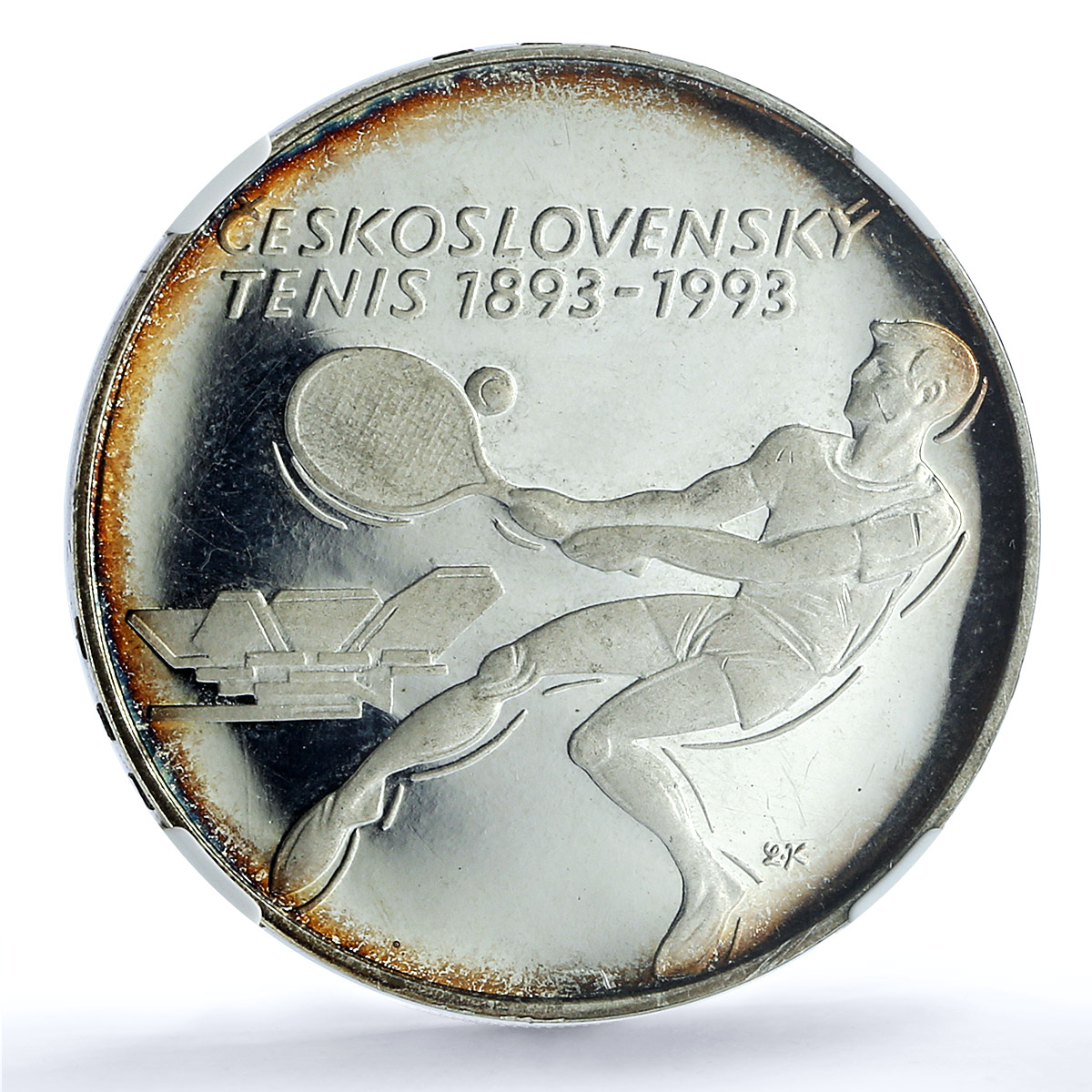 Czechoslovakia 500 korun Tennis KM-164 Sports PF 63 NGC silver coin 1993 Czechoslovakia 500 korun Tennis KM-164 Sports PF 63 NGC silver coin 1993