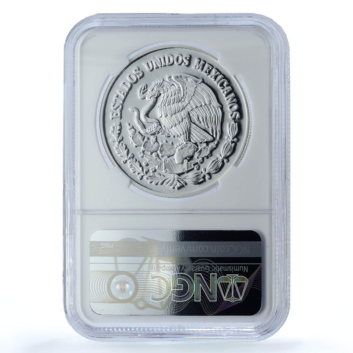 Mexico 5 pesos Lobo KM-627 Wildlife Fauna WWF Wolf PF 69 NGC silver coin 1998 Mexico 5 pesos Lobo KM-627 Wildlife Fauna WWF Wolf PF 69 NGC silver coin 1998