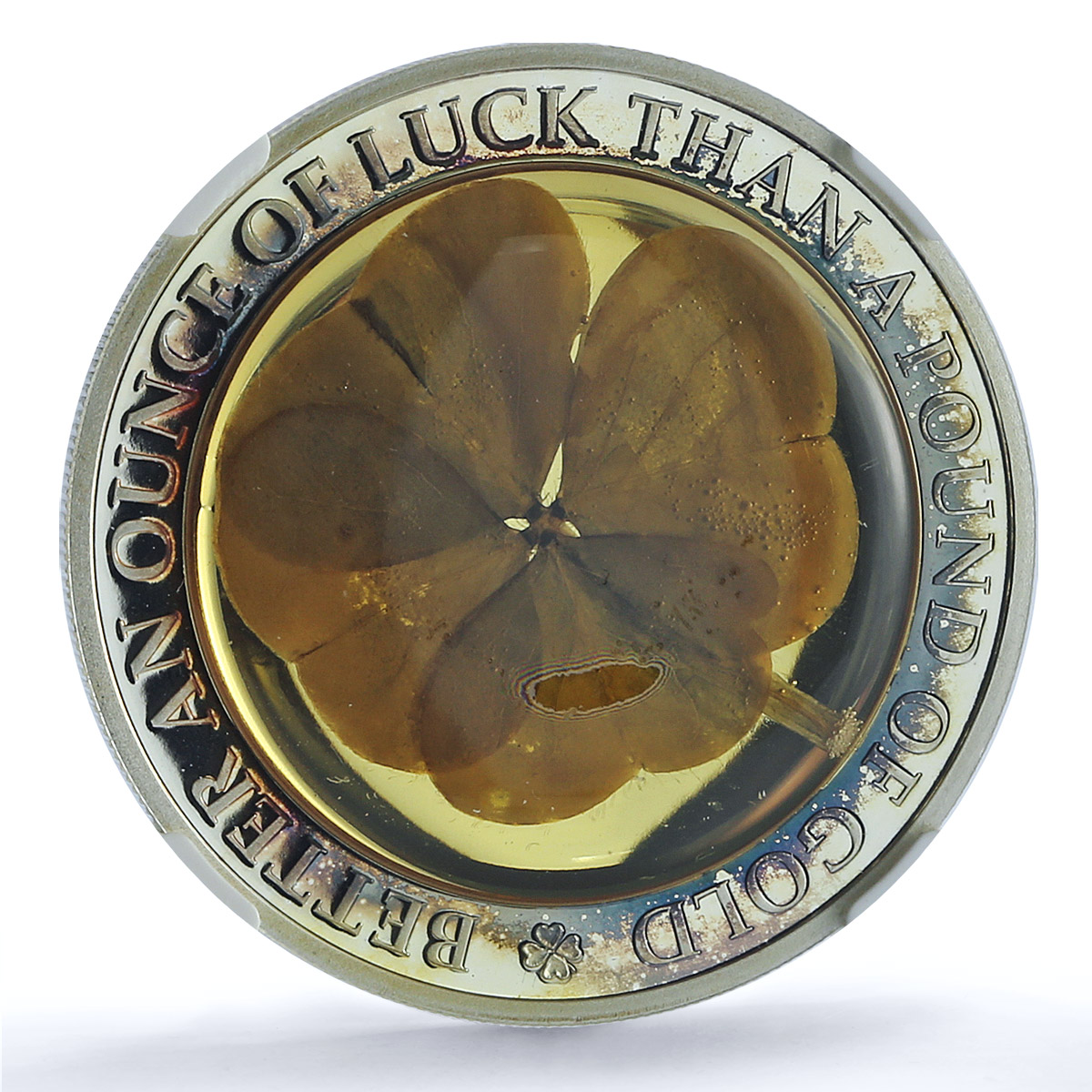 Palau 5 dollars Ounce of Luck KM-189 Flora Clover PF 69 NGC silver coin 2006 Palau 5 dollars Ounce of Luck KM-189 Flora Clover PF 69 NGC silver coin 2006