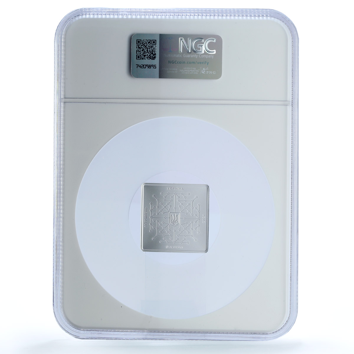 Ukraine 10 hryvnias The Digital State KM-1127 MS 69 NGC silver coin 2024