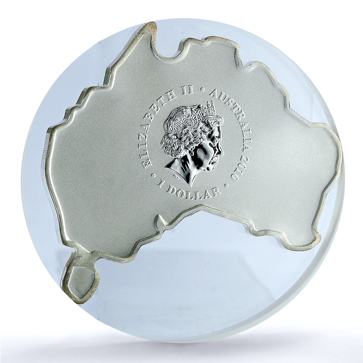 Australia 1 dollar Shanghai Expo Map Shape Kookaburra MS 69 NGC silver coin 2010 Australia 1 dollar Shanghai Expo Map Shape Kookaburra MS 69 NGC silver coin 2010