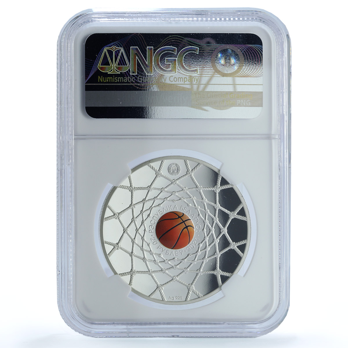 Belarus 20 roubles Basketball KM-723 Summer Sports PF 70 NGC silver coin 2021 Belarus 20 roubles Basketball KM-723 Summer Sports PF 70 NGC silver coin 2021