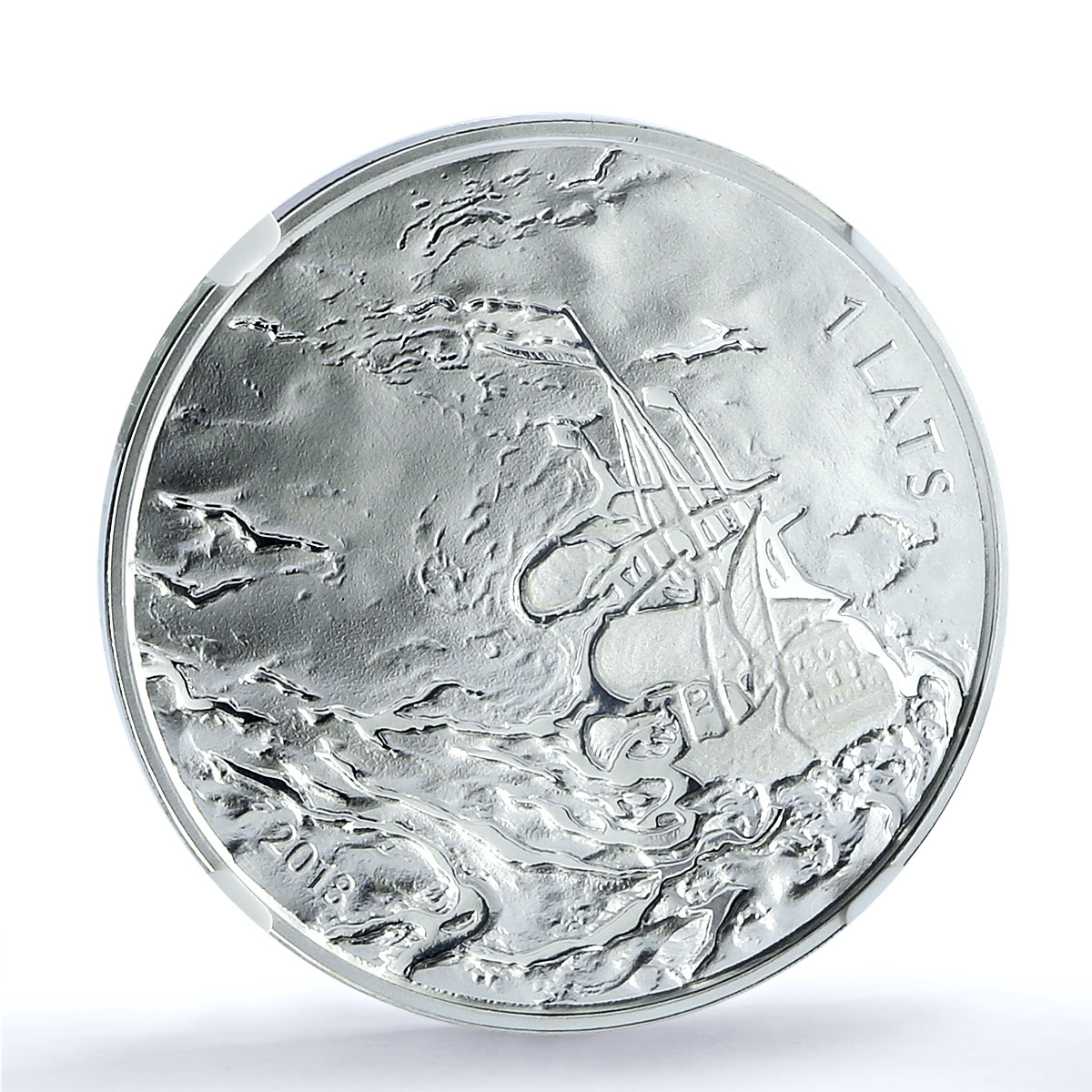 Latvia 1 lats Richard Wagner KM-140 Music Composer PF 69 NGC silver coin 2013