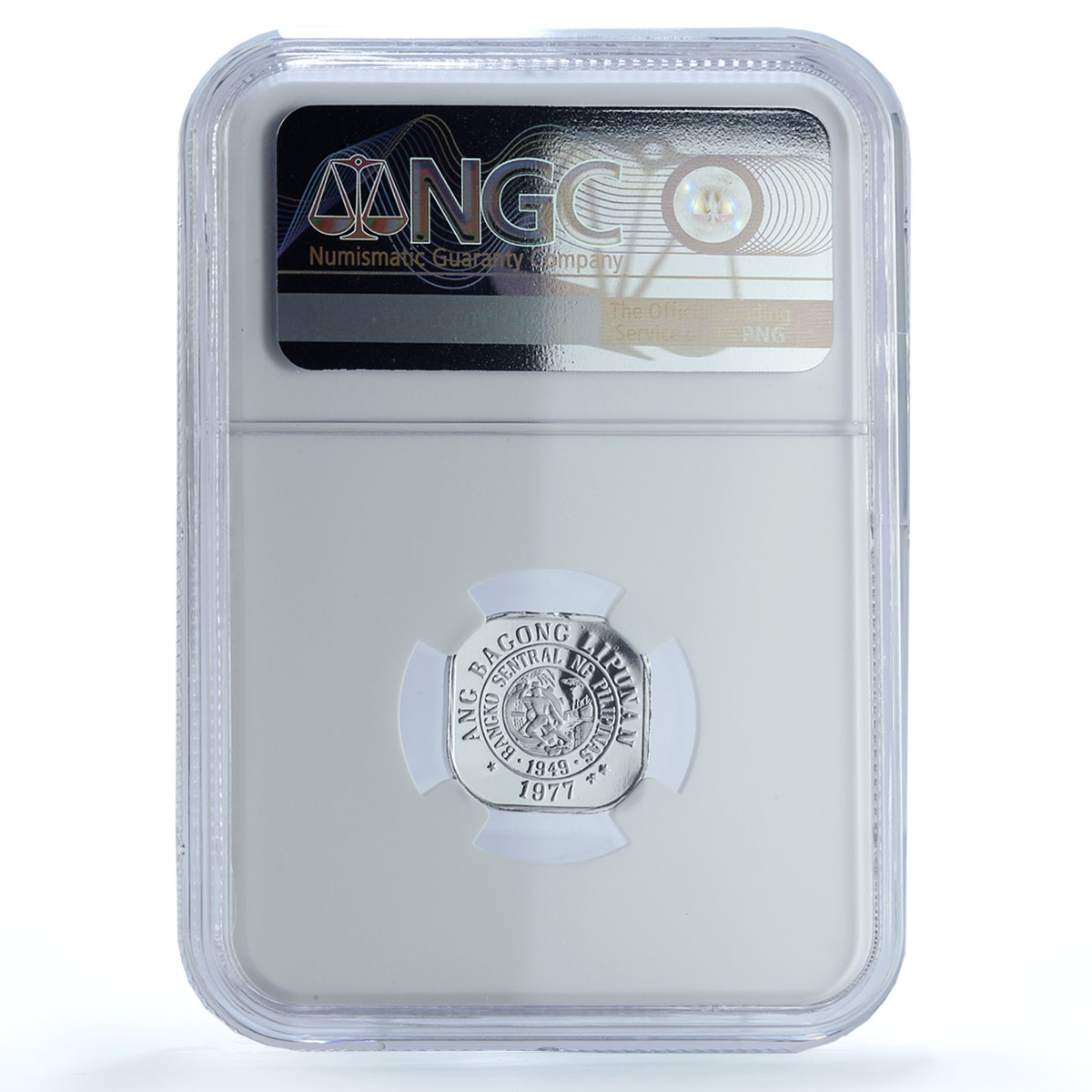 Philippines 1 sentimo Republic KM-205 Lapulapu PF 69 NGC aluminum coin 1977 Philippines 1 sentimo Republic KM-205 Lapulapu PF 69 NGC aluminum coin 1977