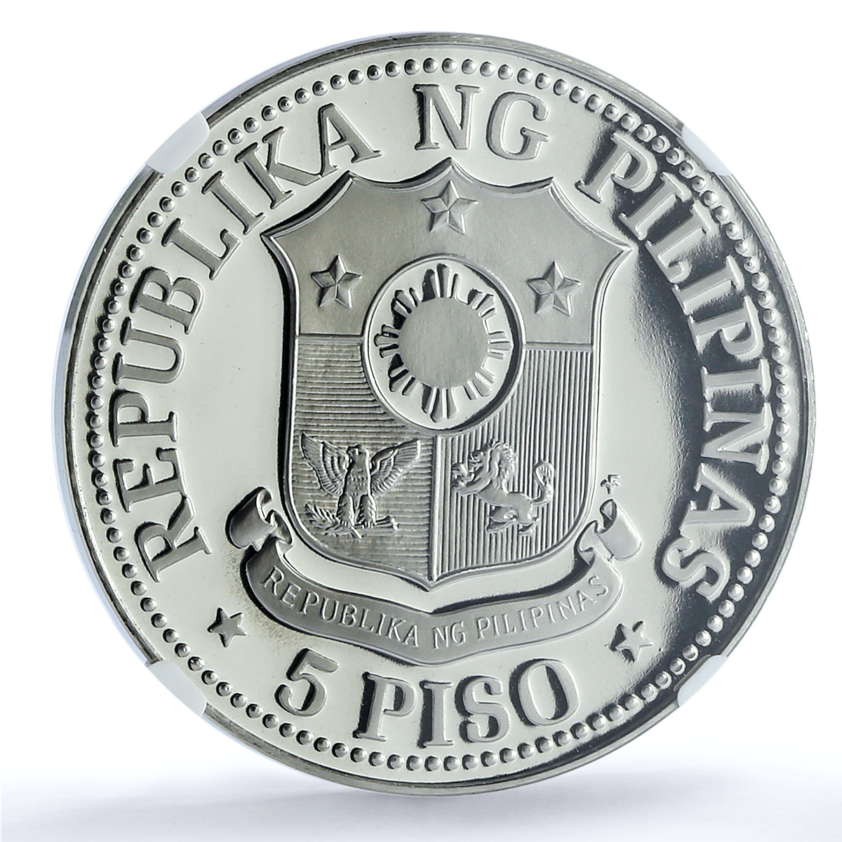 Philippines 5 piso Marcos New Society KM-210.1 PF 70 NGC nickel coin 1977 Philippines 5 piso Marcos New Society KM-210.1 PF 70 NGC nickel coin 1977