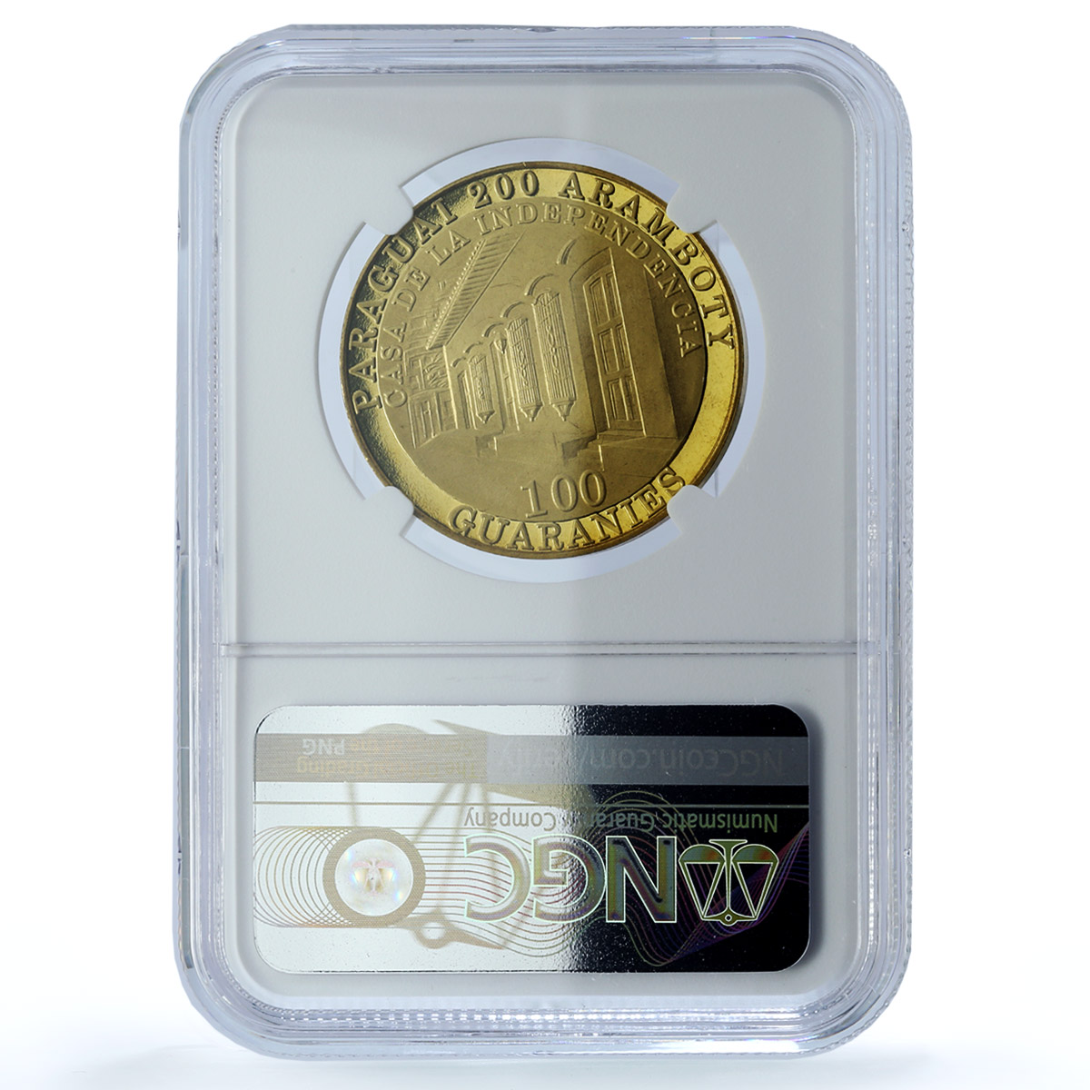 Paraguay 100 guaranies Independence KM-206 History Horse PF68 NGC CuAl coin 2011 Paraguay 100 guaranies Independence KM-206 History Horse PF68 NGC CuAl coin 2011
