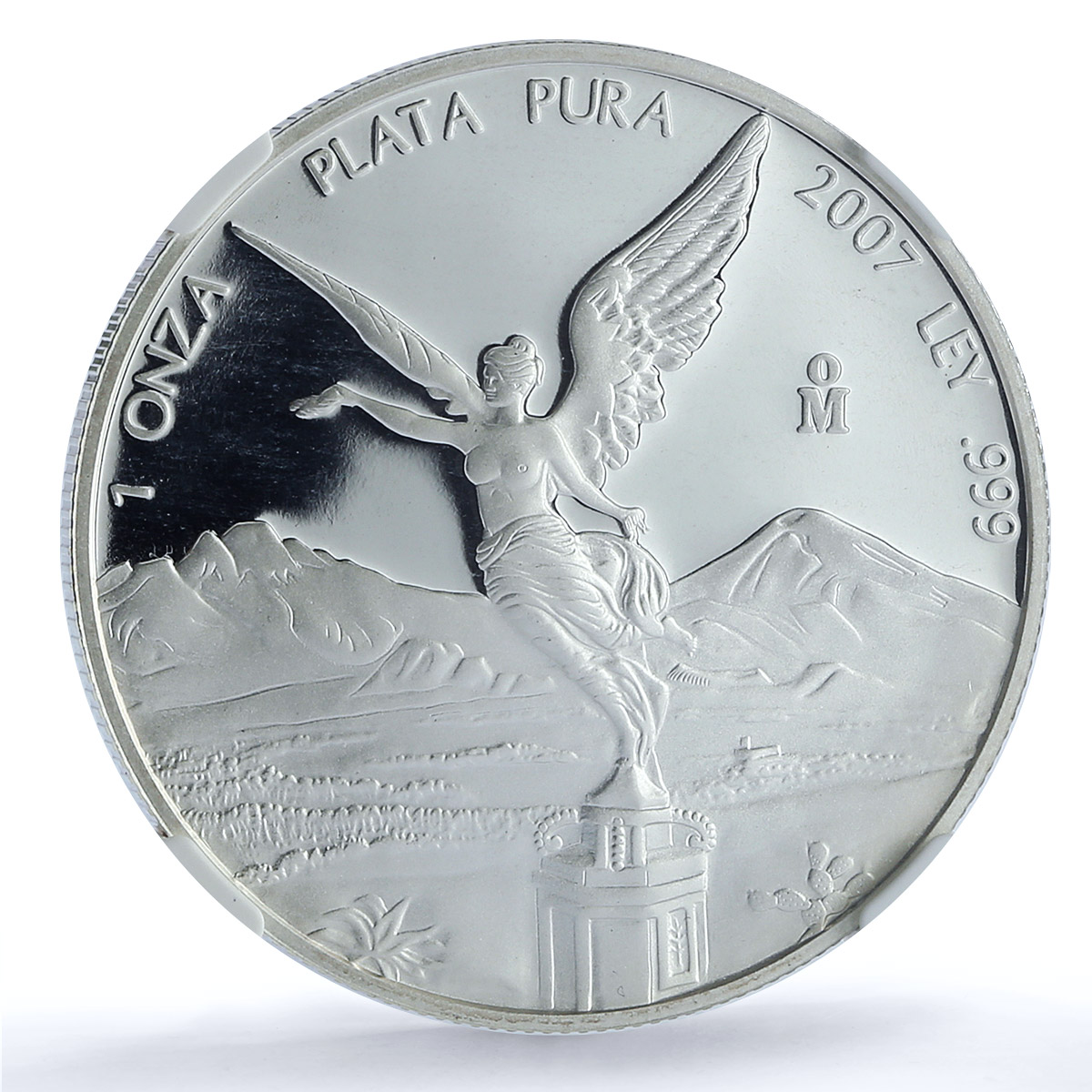 Mexico 1 onza Libertad Angel of Independence KM-639 PF 69 PCGS silver coin 2007