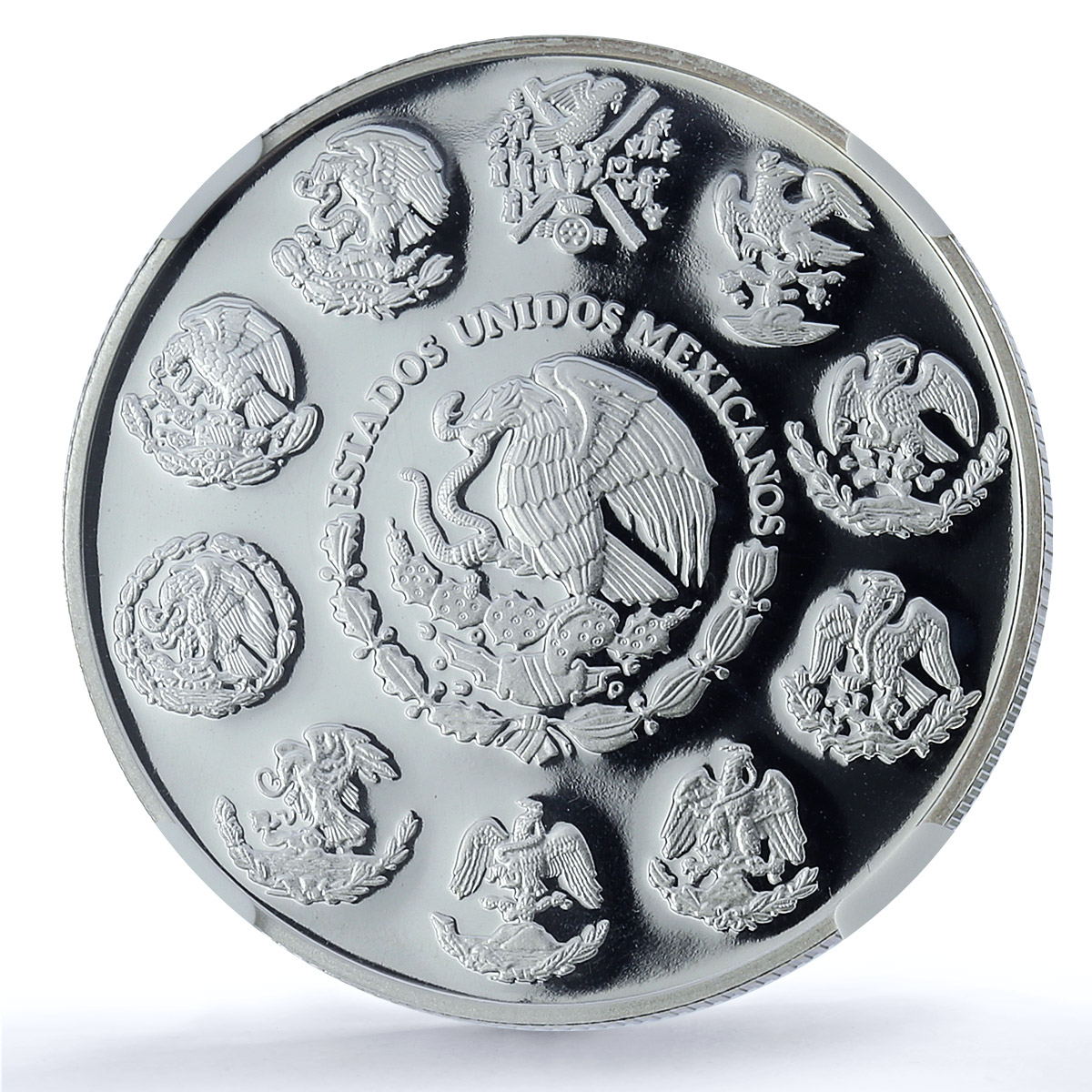 Mexico 1 onza Libertad Angel of Independence KM-639 PF 69 PCGS silver coin 2007