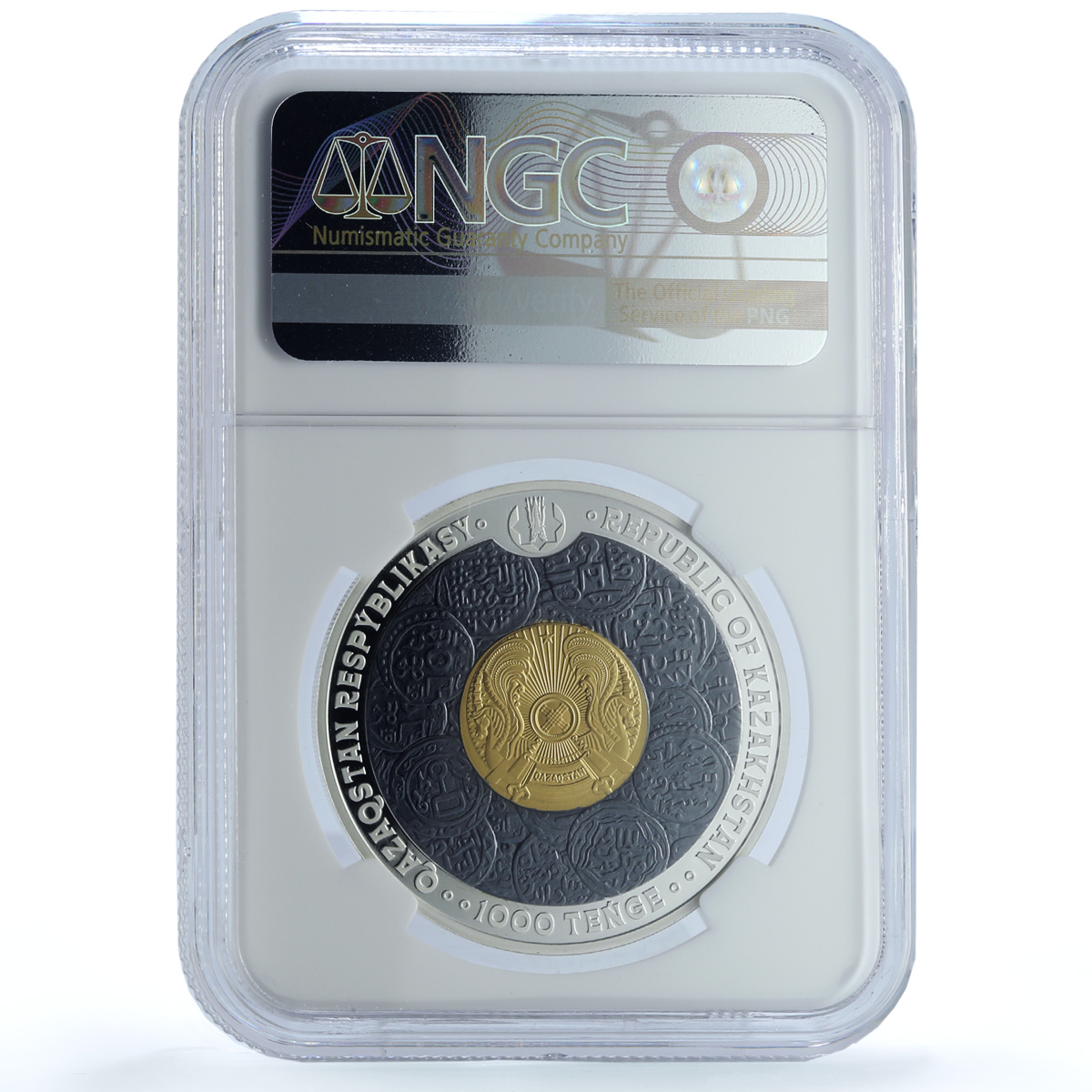 Kazakhstan 1000 tenge Joshy Ulysy Khan Zhosy Gilt PF 70 NGC silver coin 2024