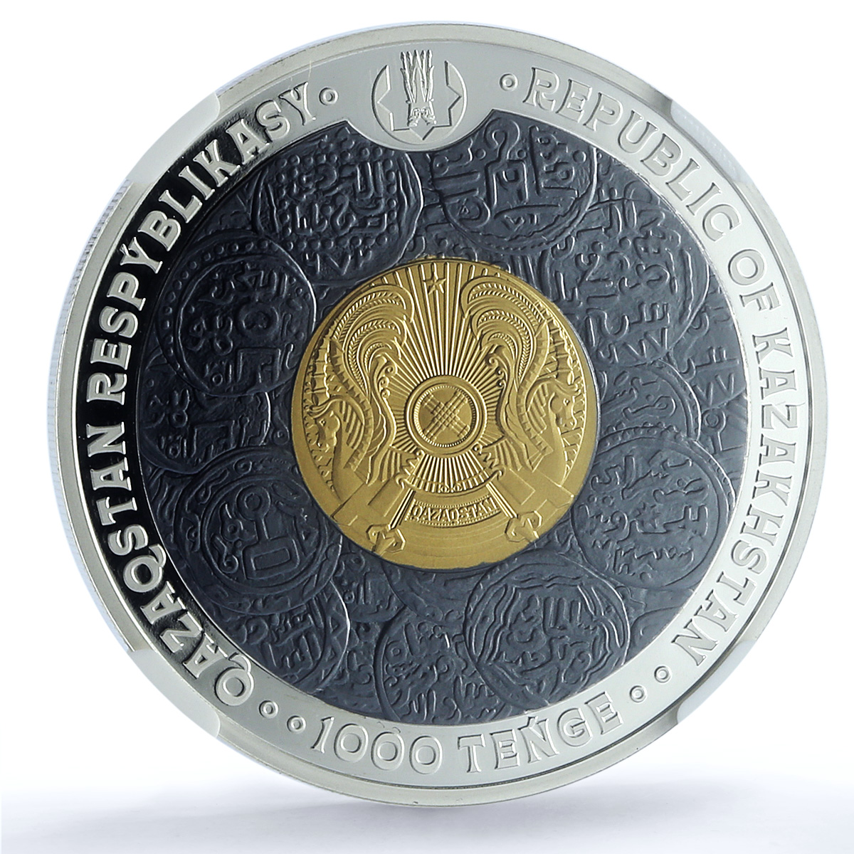 Kazakhstan 1000 tenge Joshy Ulysy Khan Zhosy Gilt PF 70 NGC silver coin 2024