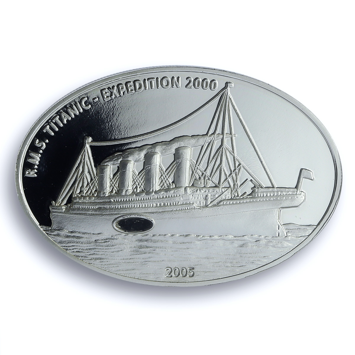 Liberia 10 dollars Titanic Expedition KM-1019 Ship PF 70 NGC silver coin 2005